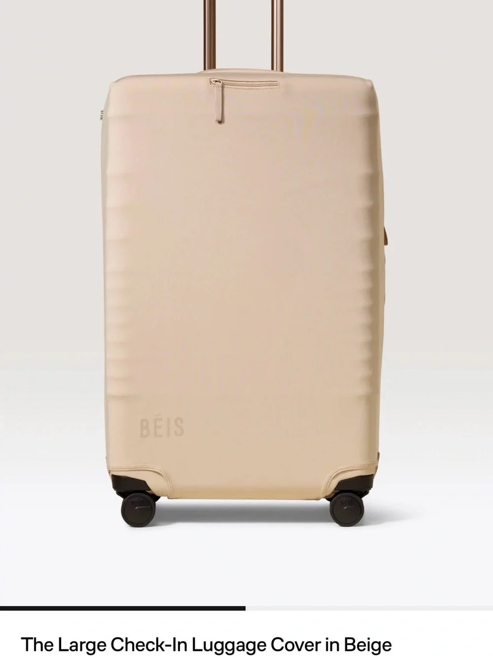 NWT BEIS Large Check-In Luggage Cover in Beige